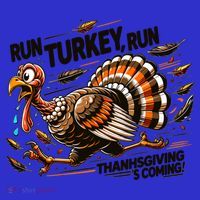 Run Turkey Run! Funny Thanksgiving Escape Running Costume Gift Visor thumb 3