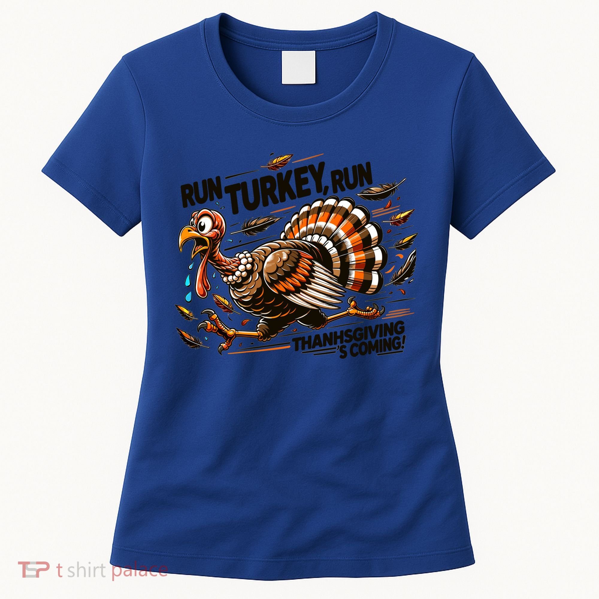 Run Turkey Run! Funny Thanksgiving Escape Running Costume Gift Women's T-Shirt