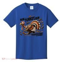 Run Turkey Run! Funny Thanksgiving Escape Running Costume Gift Kids T-Shirt thumb 0