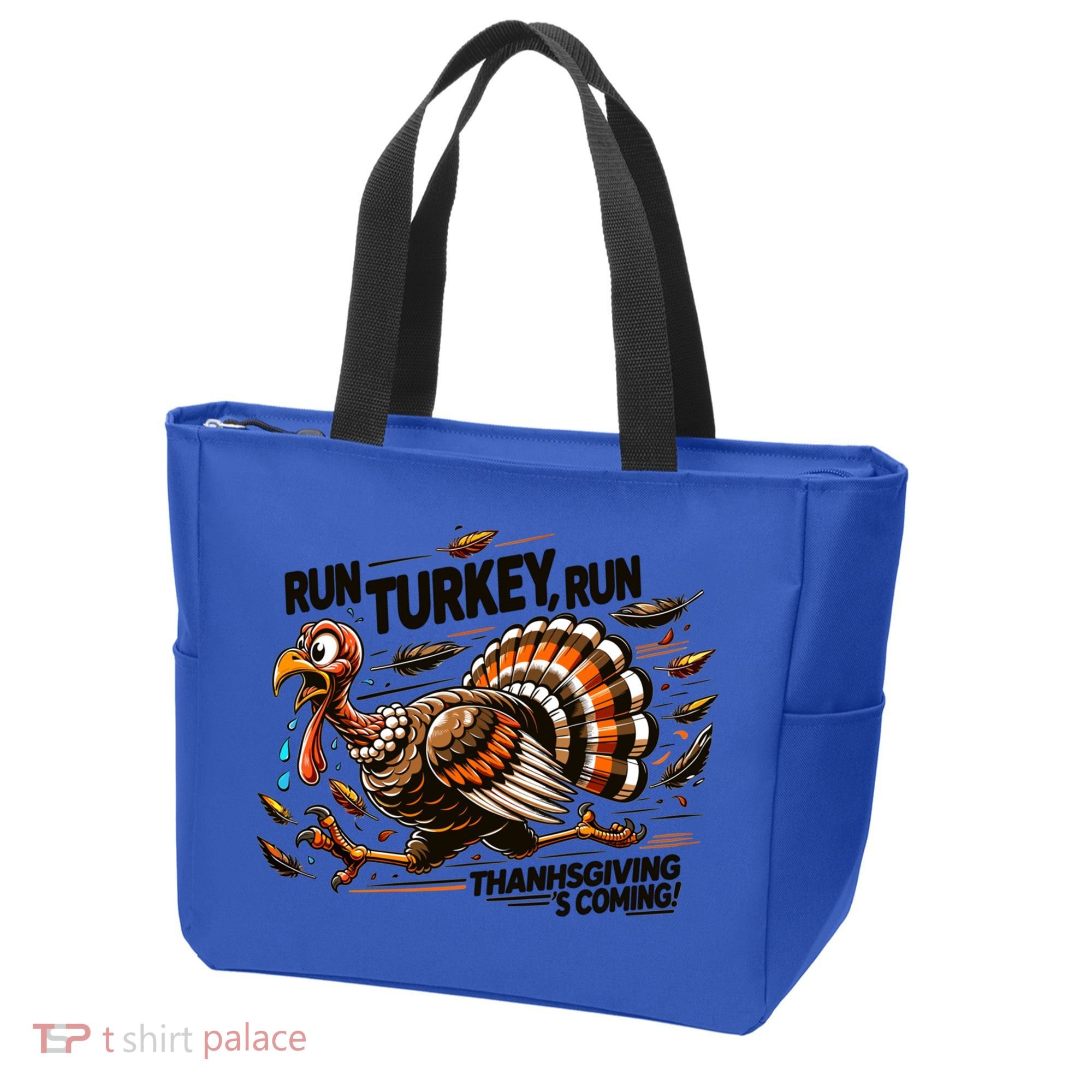 Run Turkey Run! Funny Thanksgiving Escape Running Costume Gift Tote Bag