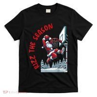 Rizz The Season Santa Claus Basketball Funny Christmas T-Shirt thumb 0