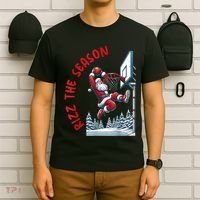 Rizz The Season Santa Claus Basketball Funny Christmas T-Shirt thumb 6