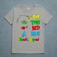 Reading Teacher Squad Oh The Places One Two Red Blue Fish T-Shirt thumb 5