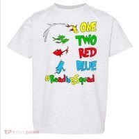 Reading Teacher Squad Oh The Places One Two Red Blue Fish Toddler T-Shirt thumb 0