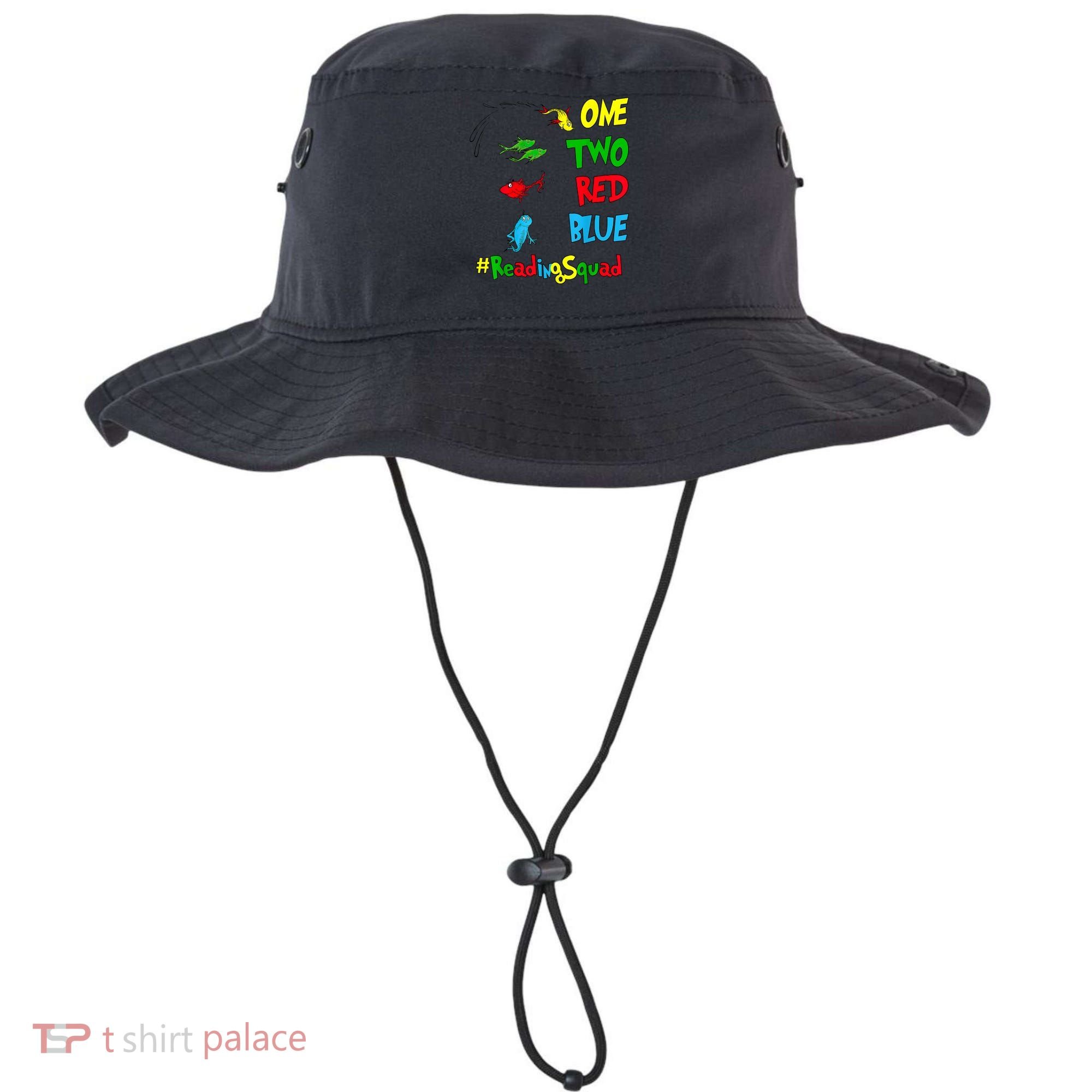 Reading Teacher Squad Oh The Places One Two Red Blue Fish Bucket Hat