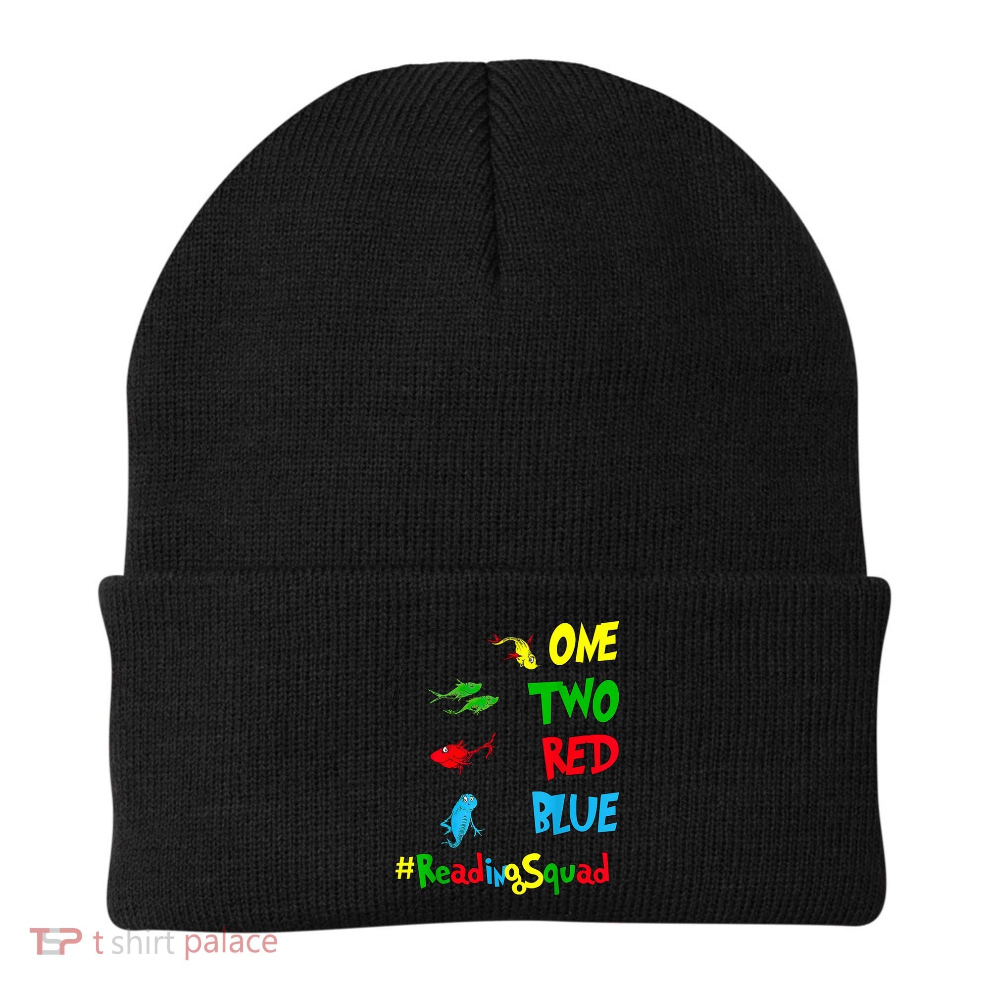 Reading Teacher Squad Oh The Places One Two Red Blue Fish Beanie