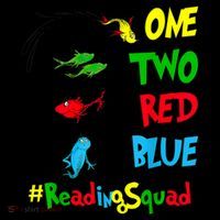 Reading Teacher Squad Oh The Places One Two Red Blue Fish Mousepad thumb 1
