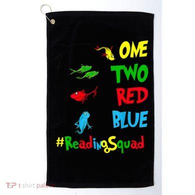 Reading Teacher Squad Oh The Places One Two Red Blue Fish Golf Towel