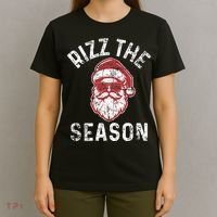 Rizz The Season Funny Christmas Santa Claus Rizzler T-Shirt thumb 4