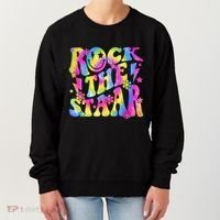 Rock The Staar Rock The Test Test Day Teachers Motivational Women's Sweatshirt thumb 0