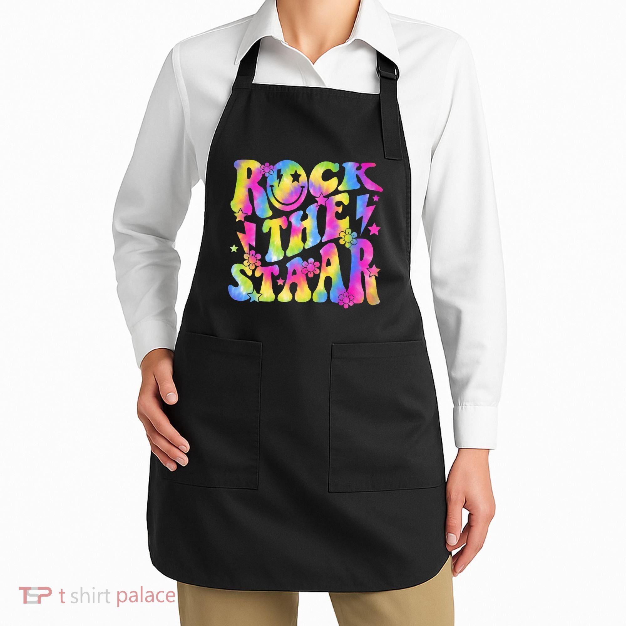 Rock The Staar Rock The Test Test Day Teachers Motivational Apron