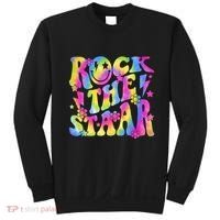 Rock The Staar Rock The Test Test Day Teachers Motivational Sweatshirt thumb 0