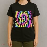 Rock The Staar Rock The Test Test Day Teachers Motivational T-Shirt thumb 4