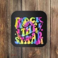 Rock The Staar Rock The Test Test Day Teachers Motivational Coaster thumb 0