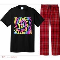 Rock The Staar Rock The Test Test Day Teachers Motivational Pajama Set thumb 0