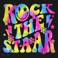 Rock The Staar Rock The Test Test Day Teachers Motivational Women's Hoodie thumb 2