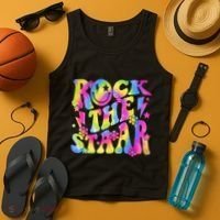 Rock The Staar Rock The Test Test Day Teachers Motivational Tank Top thumb 4
