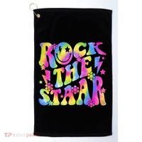 Rock The Staar Rock The Test Test Day Teachers Motivational Golf Towel thumb 0