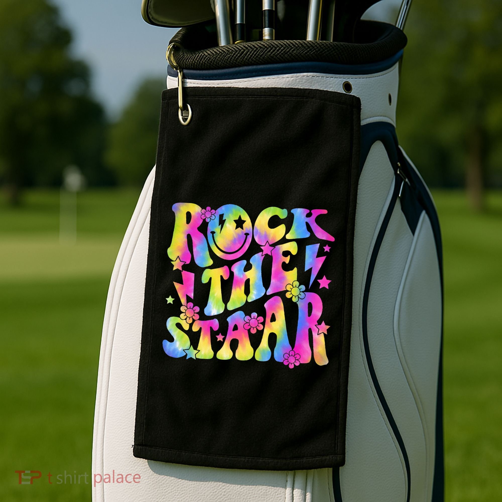 Rock The Staar Rock The Test Test Day Teachers Motivational Golf Towel