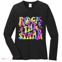 Rock The Staar Rock The Test Test Day Teachers Motivational Women's Long Sleeve Shirt thumb 0