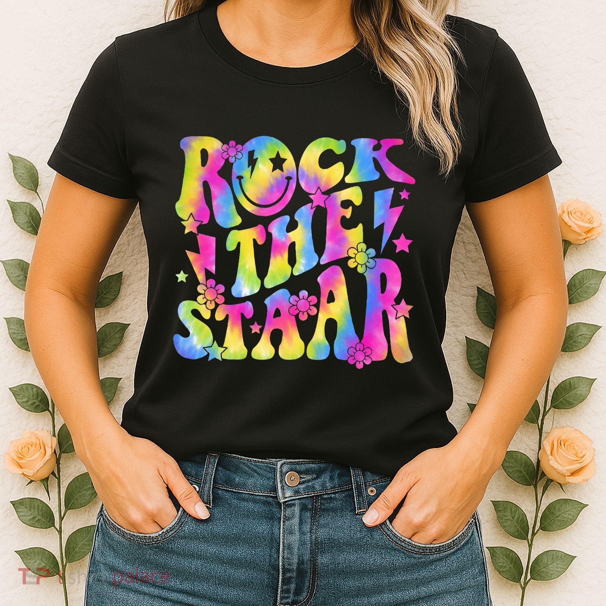 Rock The Staar Rock The Test Test Day Teachers Motivational Women's T-Shirt