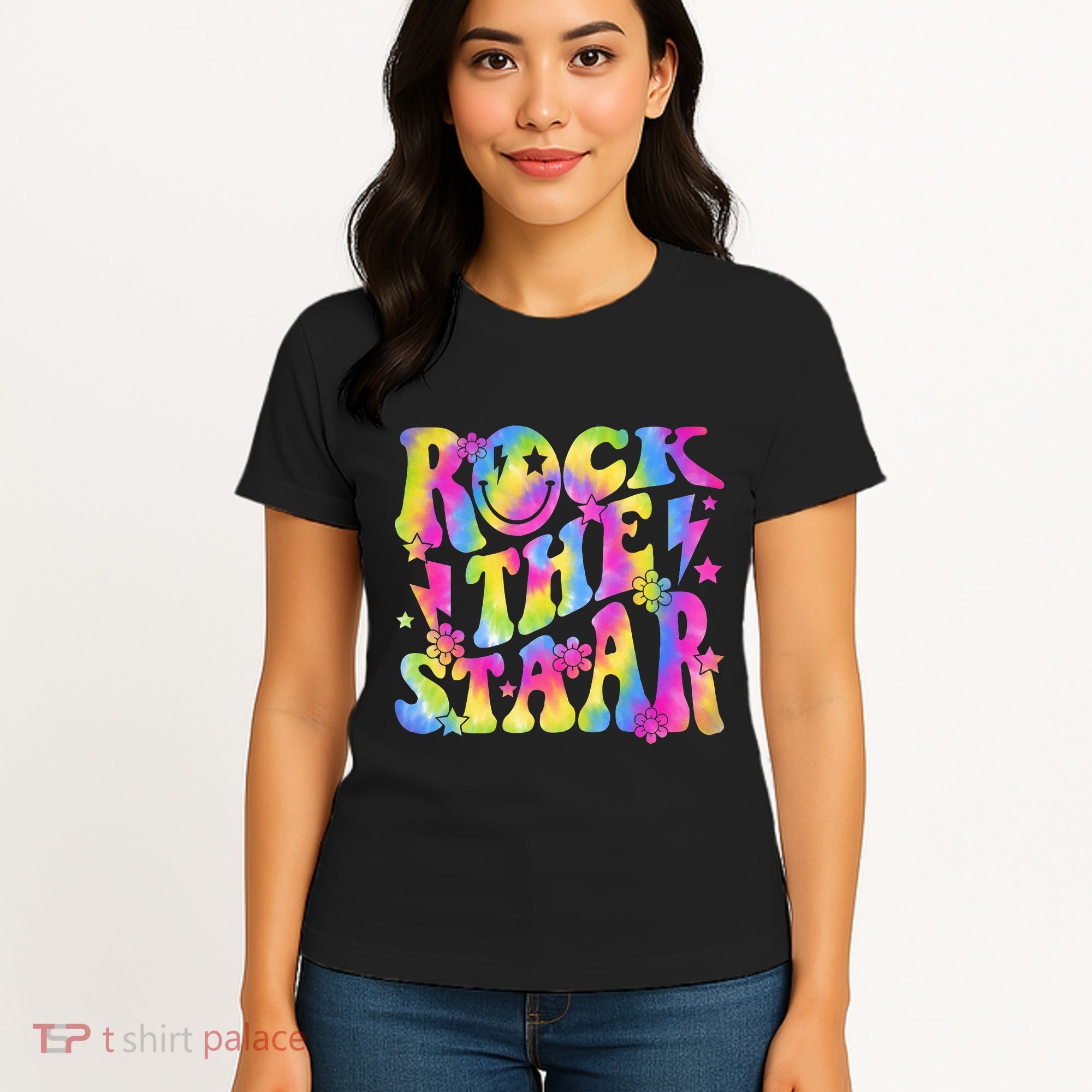 Rock The Staar Rock The Test Test Day Teachers Motivational Women's T-Shirt