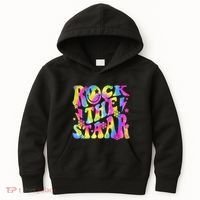 Rock The Staar Rock The Test Test Day Teachers Motivational Kids Hoodie thumb 0