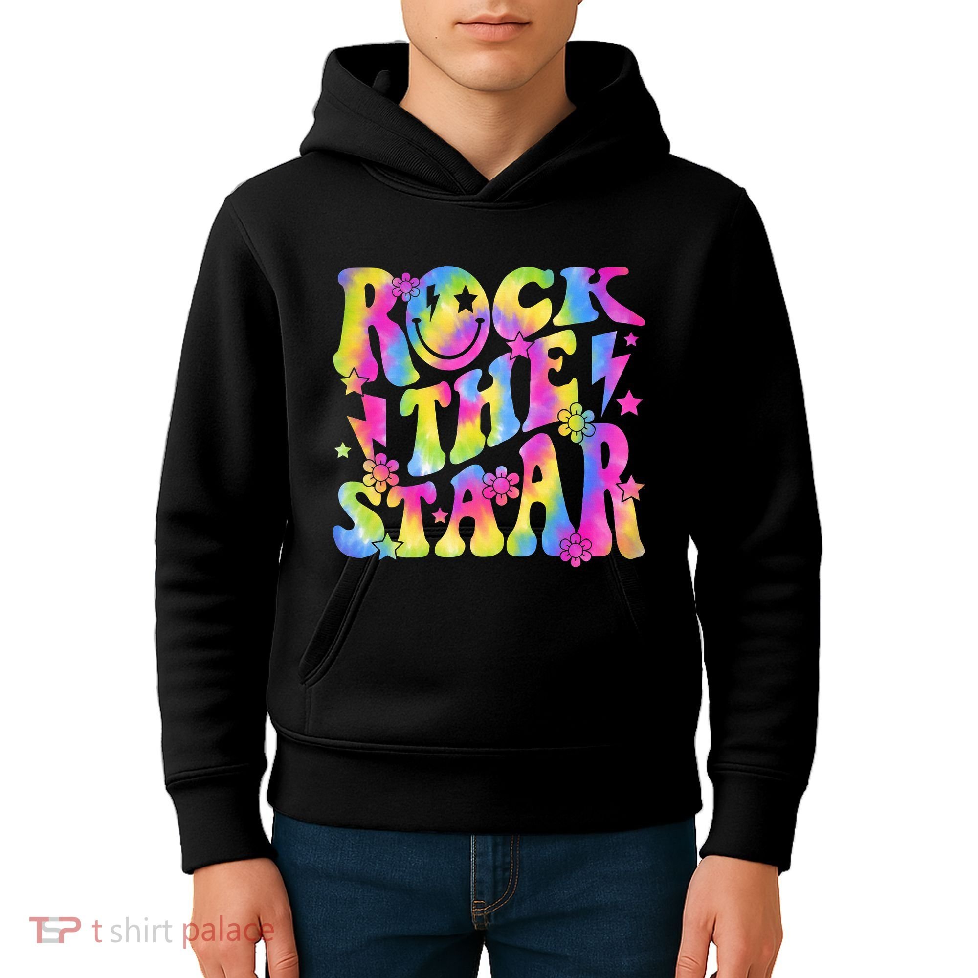 Rock The Staar Rock The Test Test Day Teachers Motivational Kids Hoodie