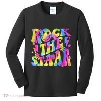 Rock The Staar Rock The Test Test Day Teachers Motivational Kids Long Sleeve Shirt thumb 0