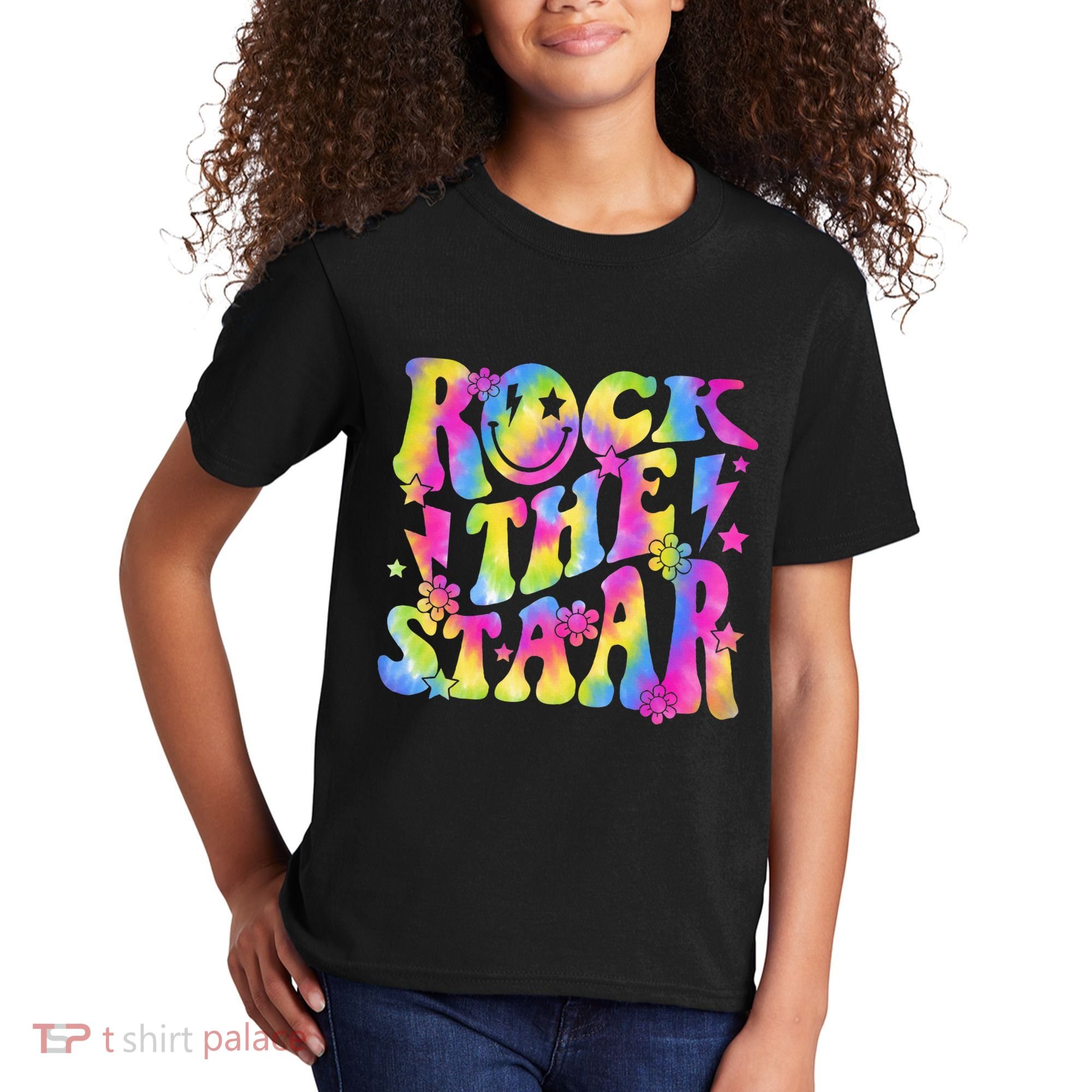 Rock The Staar Rock The Test Test Day Teachers Motivational Kids T-Shirt