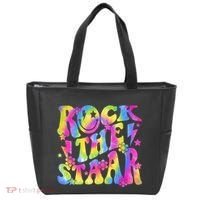 Rock The Staar Rock The Test Test Day Teachers Motivational Tote Bag thumb 0