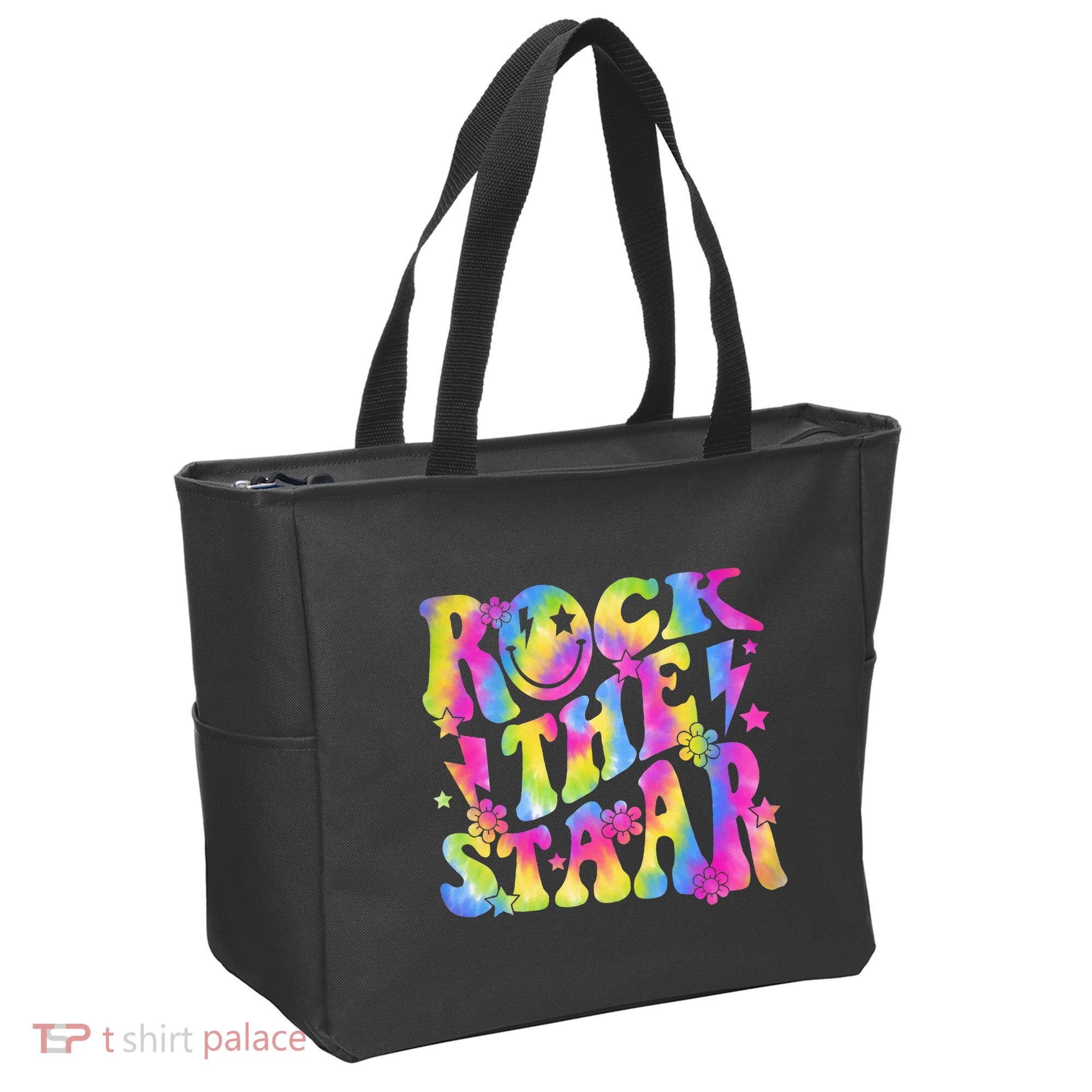 Rock The Staar Rock The Test Test Day Teachers Motivational Tote Bag