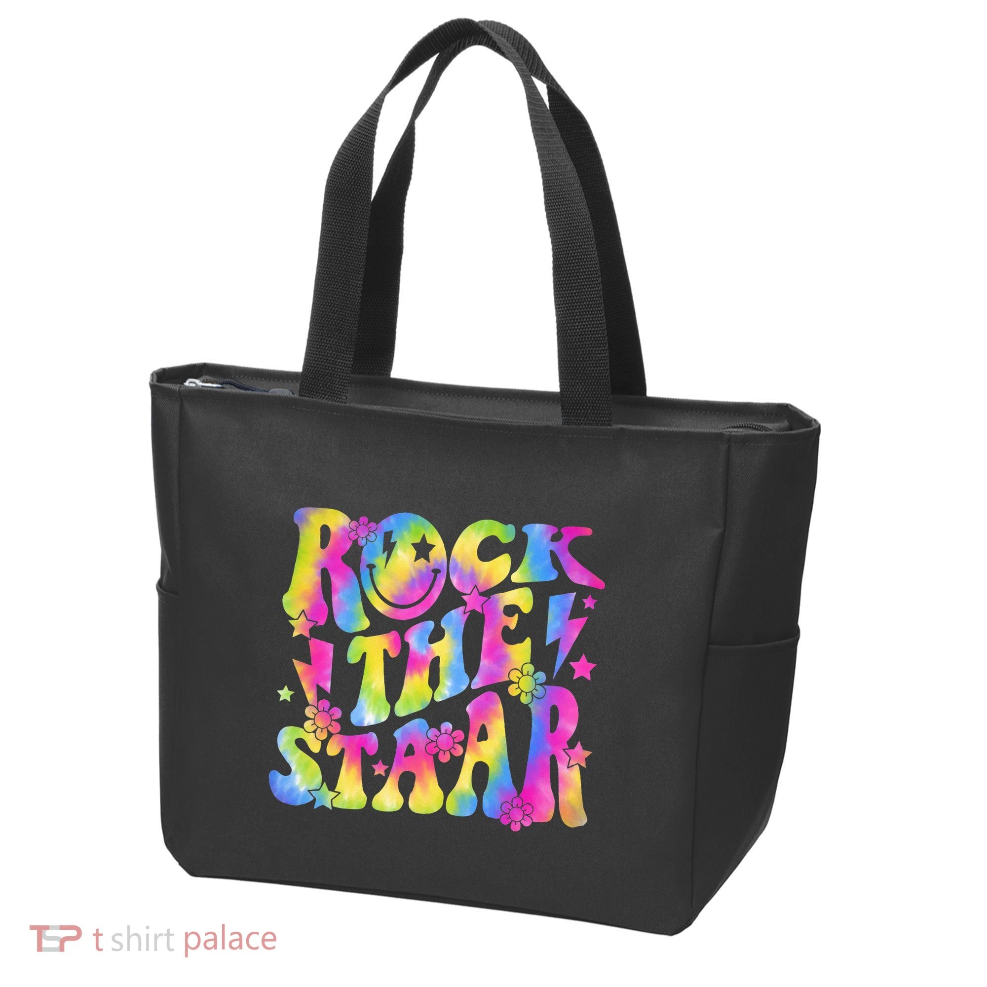 Rock The Staar Rock The Test Test Day Teachers Motivational Tote Bag