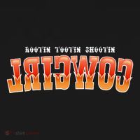 Rootin Tootin Shootin Reverse Cowgirl Western Logo Backpack thumb 2