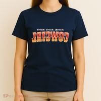 Rootin Tootin Shootin Reverse Cowgirl Western Logo T-Shirt thumb 4