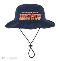 Rootin Tootin Shootin Reverse Cowgirl Western Logo Bucket Hat thumb 0