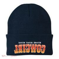 Rootin Tootin Shootin Reverse Cowgirl Western Logo Beanie thumb 0