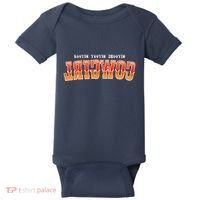 Rootin Tootin Shootin Reverse Cowgirl Western Logo Baby Bodysuit thumb 0