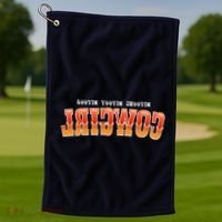 Rootin Tootin Shootin Reverse Cowgirl Western Logo Golf Towel thumb 1