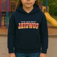 Rootin Tootin Shootin Reverse Cowgirl Western Logo Kids Hoodie thumb 3
