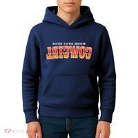 Rootin Tootin Shootin Reverse Cowgirl Western Logo Kids Hoodie thumb 4
