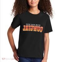 Rootin Tootin Shootin Reverse Cowgirl Western Logo Kids T-Shirt thumb 2