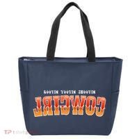 Rootin Tootin Shootin Reverse Cowgirl Western Logo Tote Bag thumb 0