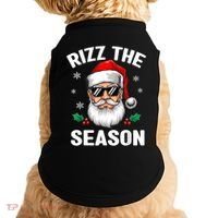 Rizz The Season Santa Funny Christmas Doggie Tank thumb 0