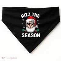 Rizz The Season Santa Funny Christmas USA-Made Doggie Bandana thumb 0