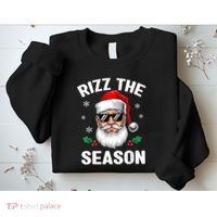 Rizz The Season Santa Funny Christmas Sweatshirt thumb 2