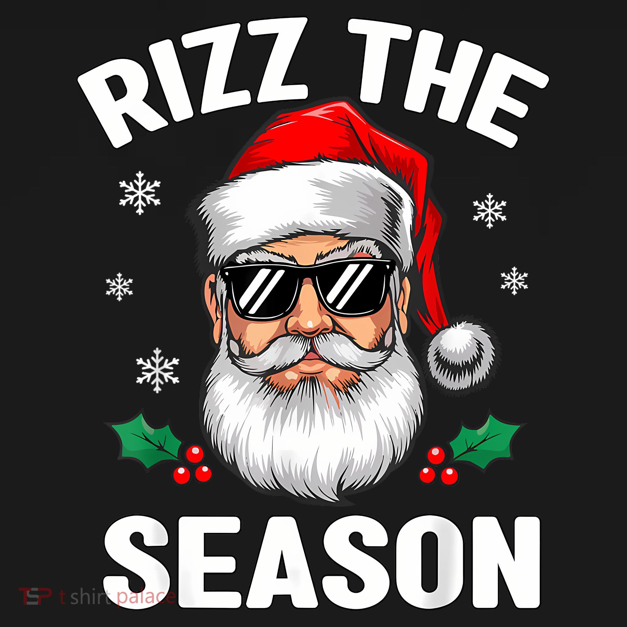 Rizz The Season Santa Funny Christmas Mousepad