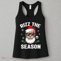 Rizz The Season Santa Funny Christmas Women's Tank Top thumb 3