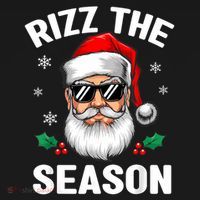 Rizz The Season Santa Funny Christmas Women's Tank Top thumb 5