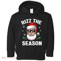 Rizz The Season Santa Funny Christmas Toddler Hoodie thumb 0